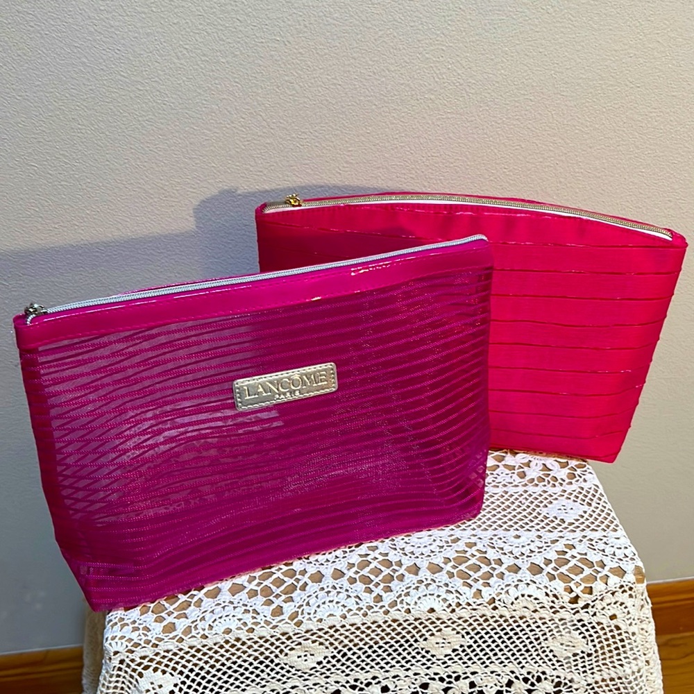 NWOT Lancôme 2 large cosmetic case set
